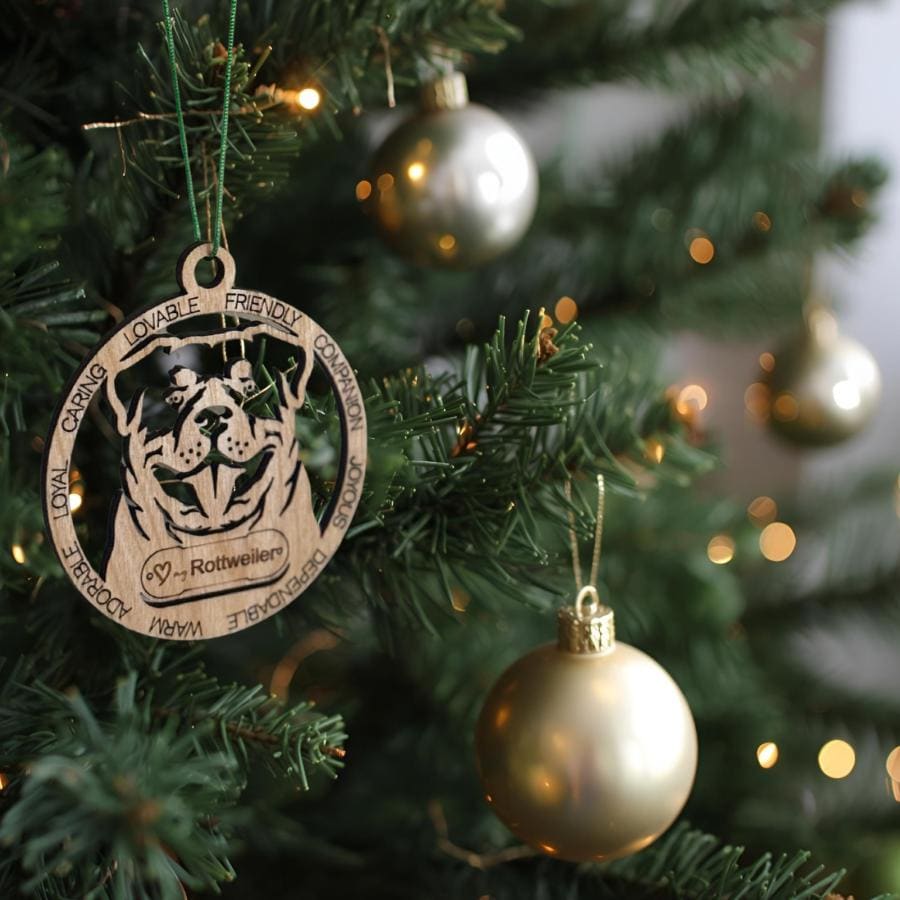 Personalized Wooden Dog Ornament – OVER 150 Breeds ❤️