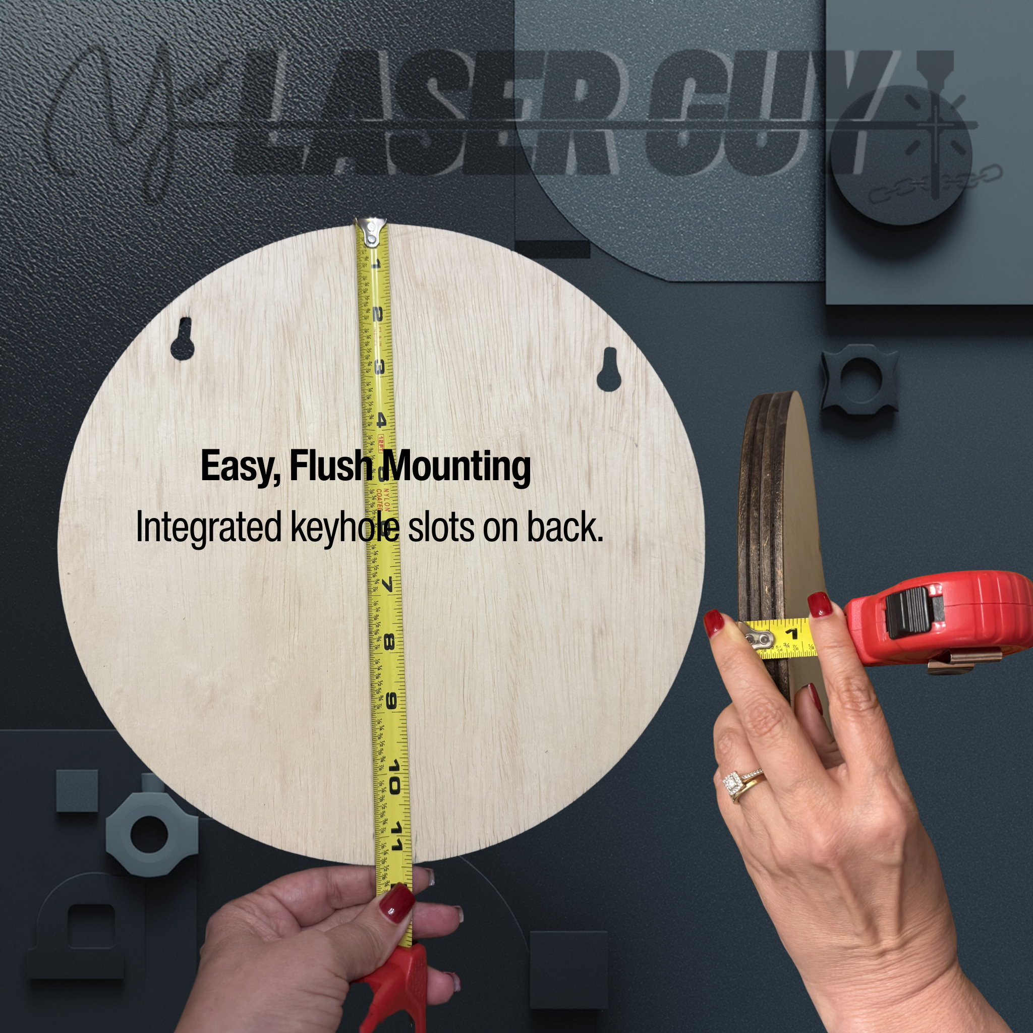 Christian Compass™ Layered Scripture Wall Art | 11" Faith-Inspired Wood Decor