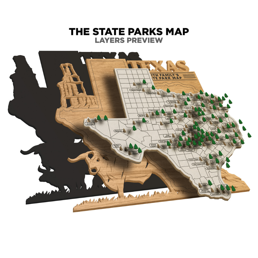 Texas State Park Tracking Map