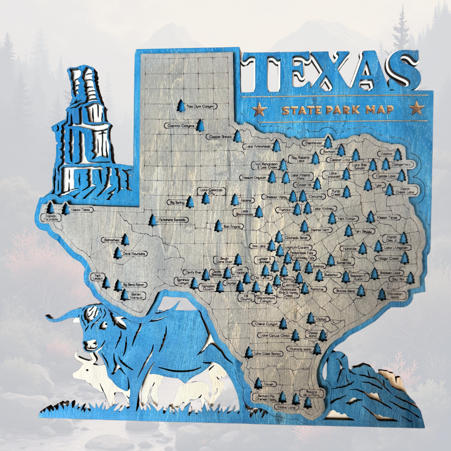 Texas State Park Tracking Map