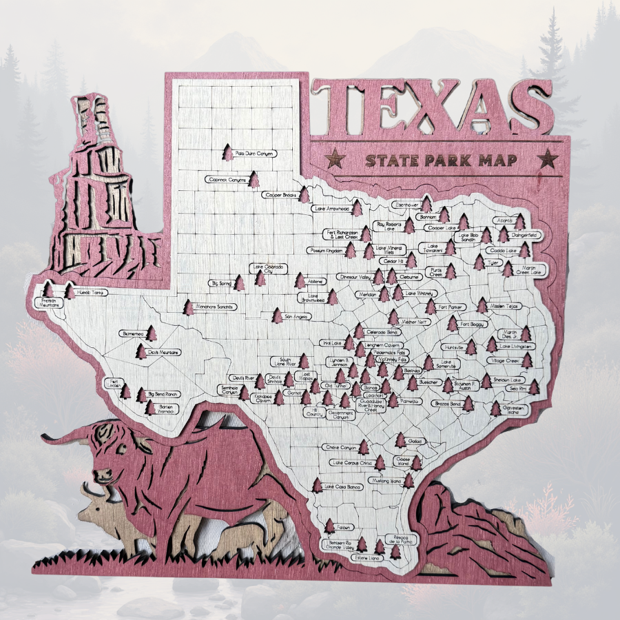 Texas State Park Tracking Map