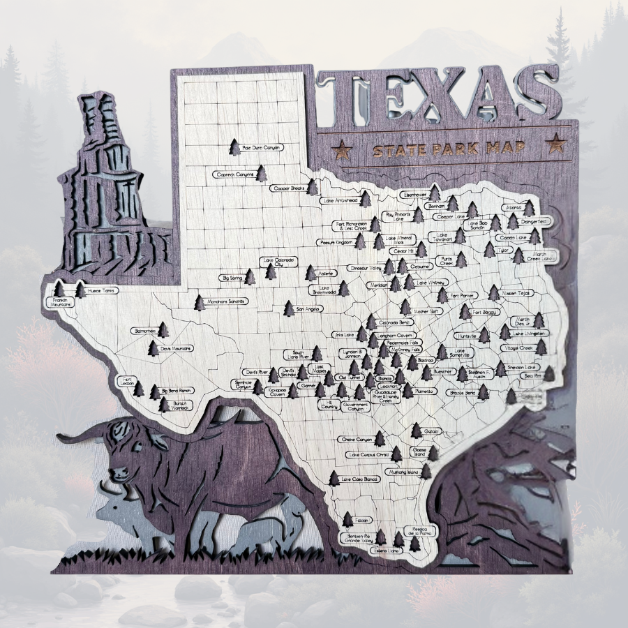 Texas State Park Tracking Map