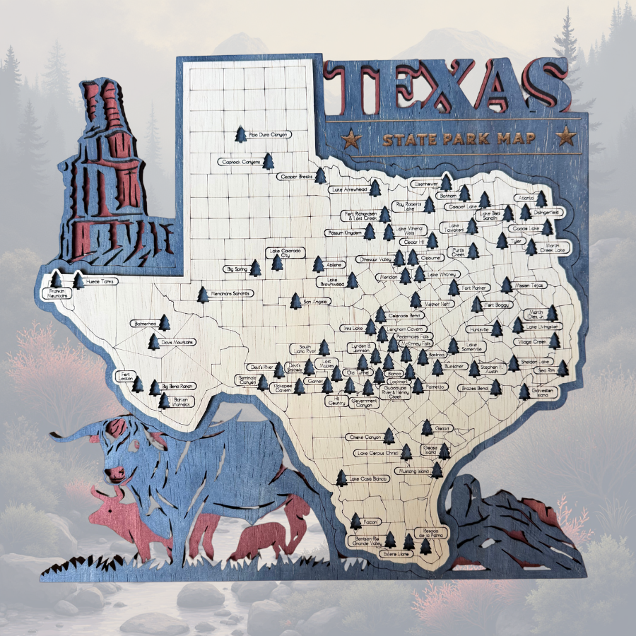 Texas State Park Tracking Map