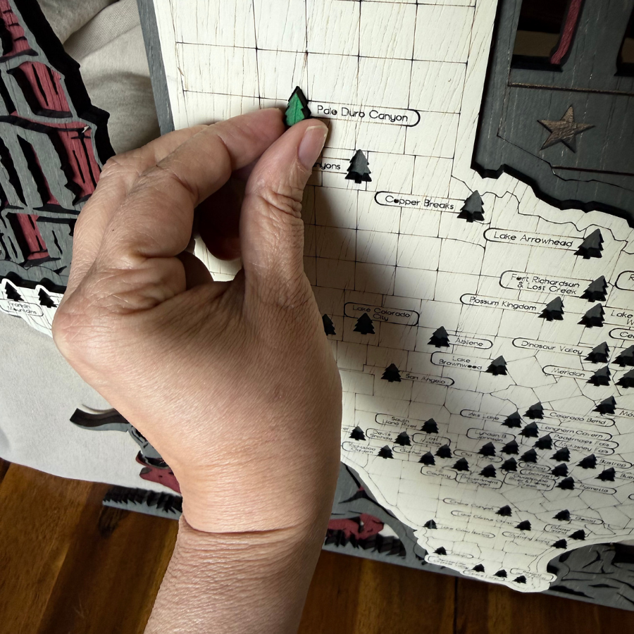 Texas State Park Tracking Map