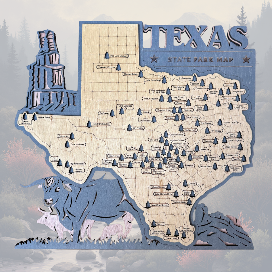 Texas State Park Tracking Map
