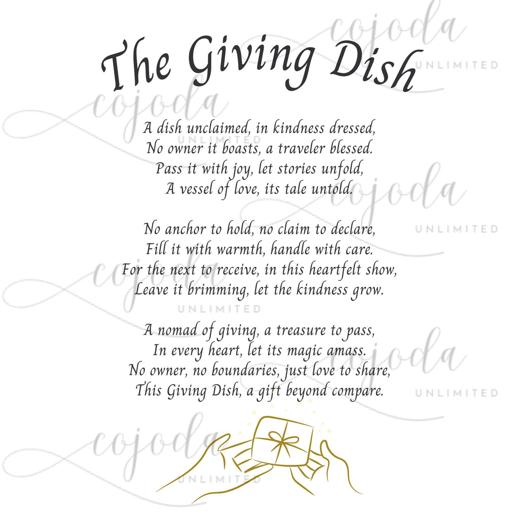 New Version! - DIGITAL Giving Dish FILE - SVG for engraving - Glowforge tested