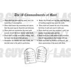10 Commandments of Meat – Engraving Design (SVG Download)
